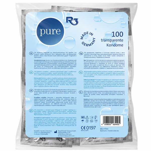 R3 PURE 100er Kondome