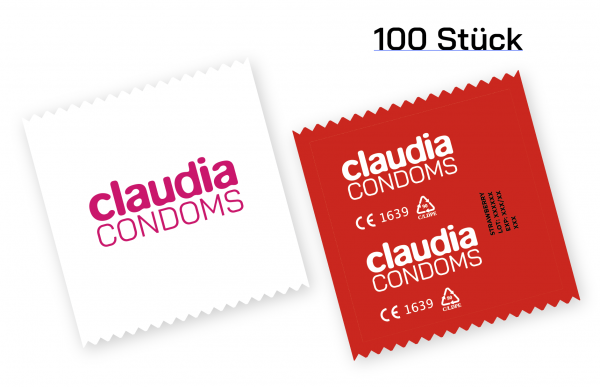 claudia CONDOMS - strawberry red 100er - Kondome