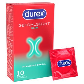 Durex Gefühlsecht Slim 10er Kondom