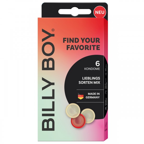 Billy Boy FIND YOUR FAVORITE 6er Kondom