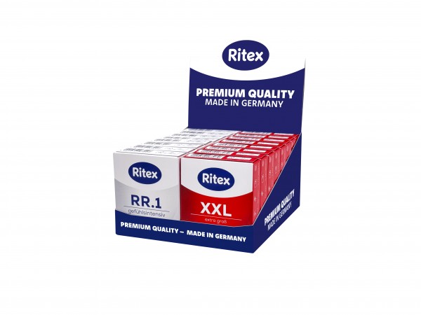 Ritex Kondom Display 8x RR1 + 8x XXL 3er Kondom