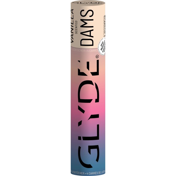 Glyde Dams Vanilla creme 4er - Oral Dam