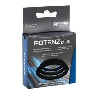 Joydivision POTENZplus Ringe - 3er Set - schwarz