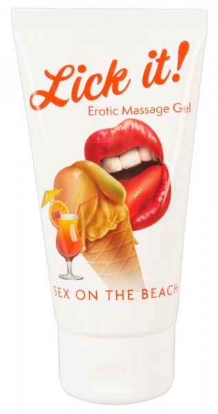 Lick it Erotic Massage Gel Sex on the Beach 50 ml