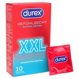Durex Gefühlsecht Extra Gross XXL 10er Kondom