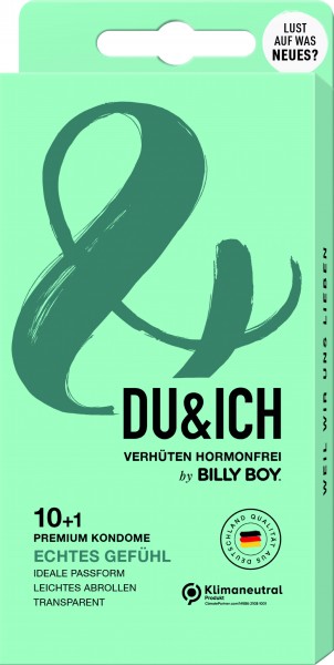 Billy Boy DU & ICH Premium Echtes Gefühl 10+1 Kondom