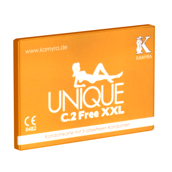 UNIQUE Kondome C.2 Free XXL 3er - Kondom latexfrei