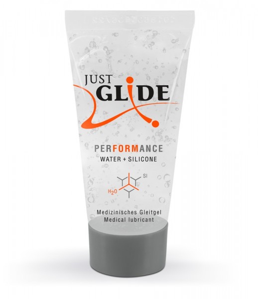 JUST GLiDE Performance Water + Silicon 20 ml - Gleitgel